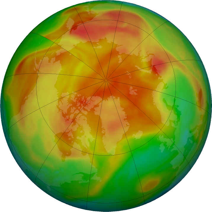Arctic ozone map for 10 April 2017